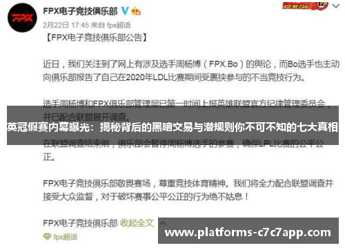 英冠假赛内幕曝光：揭秘背后的黑暗交易与潜规则你不可不知的七大真相